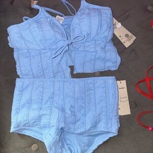 Women’s Blue Two Piece Swimsuit